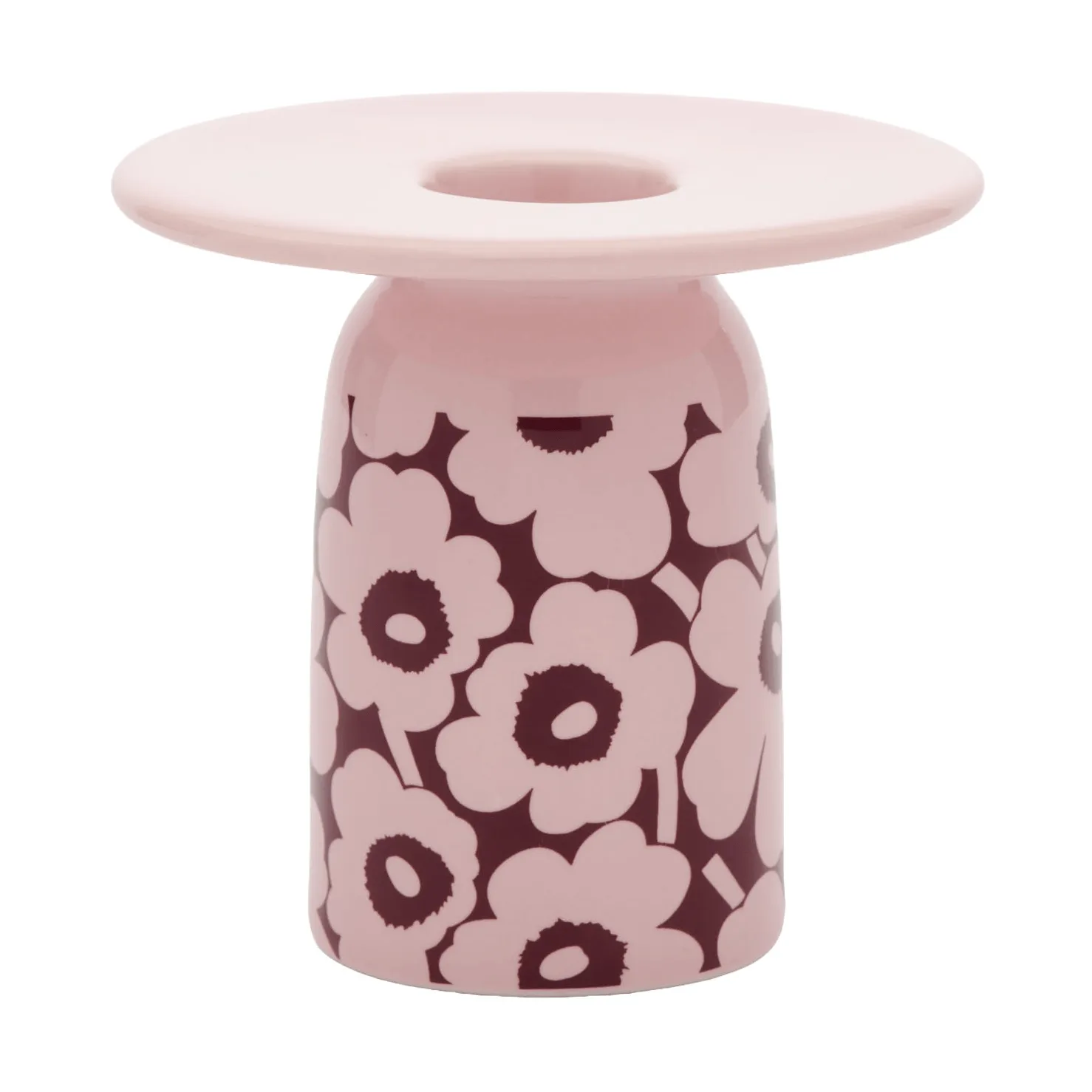 Pikkuinen Unikko κηροπήγιο, Ροζ-μπορντό Marimekko