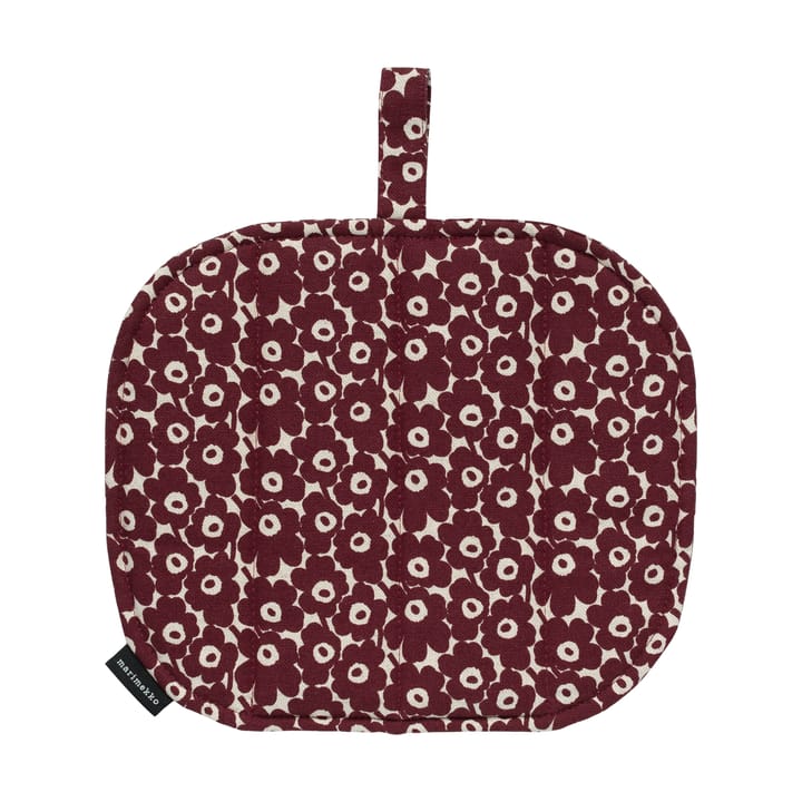 Pikkuinen Unikko πιάστρα κουζίνας 21,5x21,5 εκ. - Linen-burgundy - Marimekko