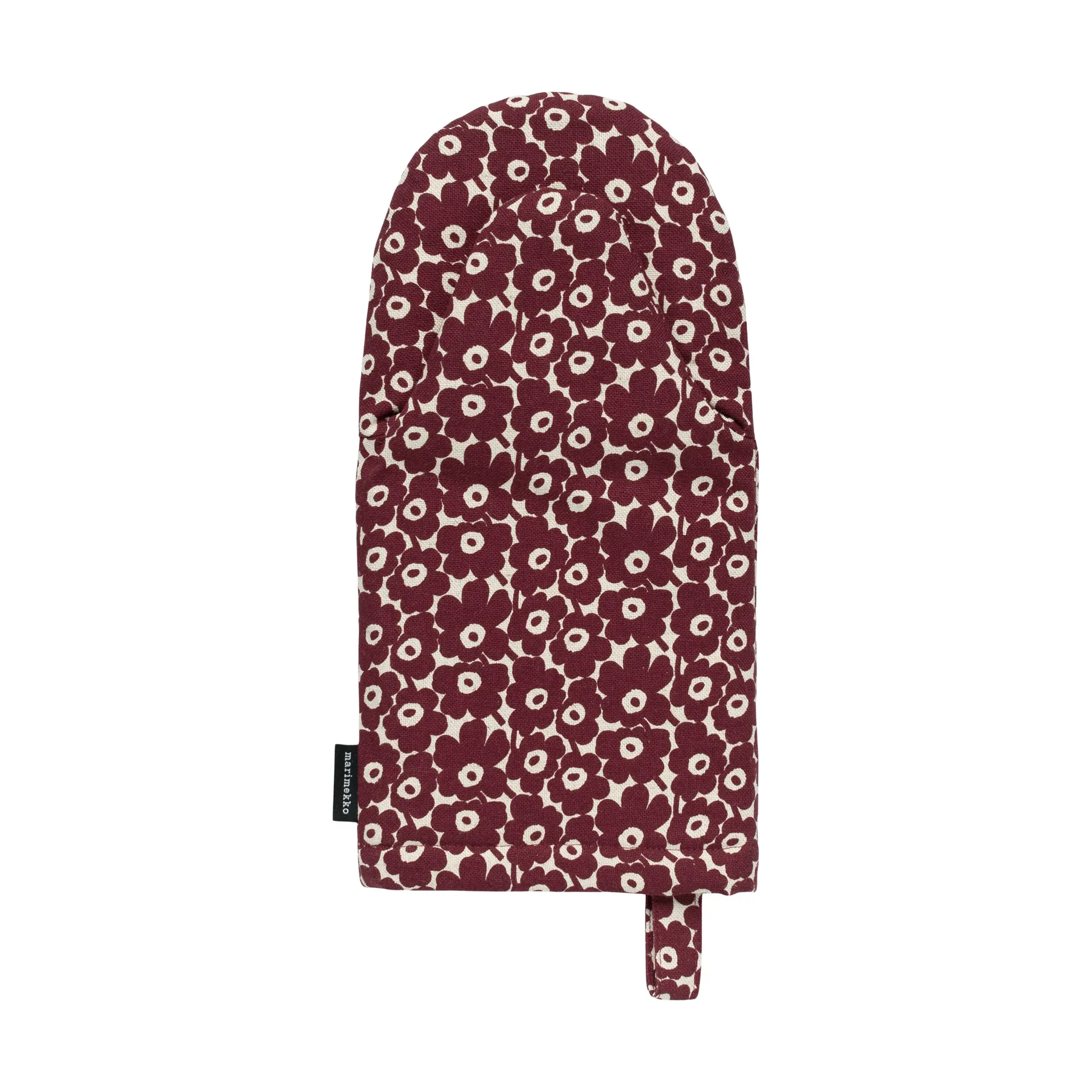 Pikkuinen Unikko γάντι φούρνου, Linen-burgundy Marimekko
