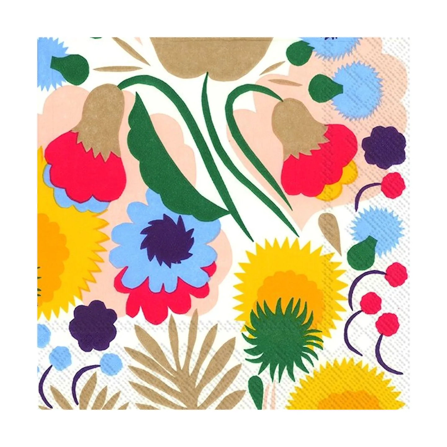 Χαρτοπετσέτα Pikkukellukka 33x33 cm 20-pack, Multi Marimekko