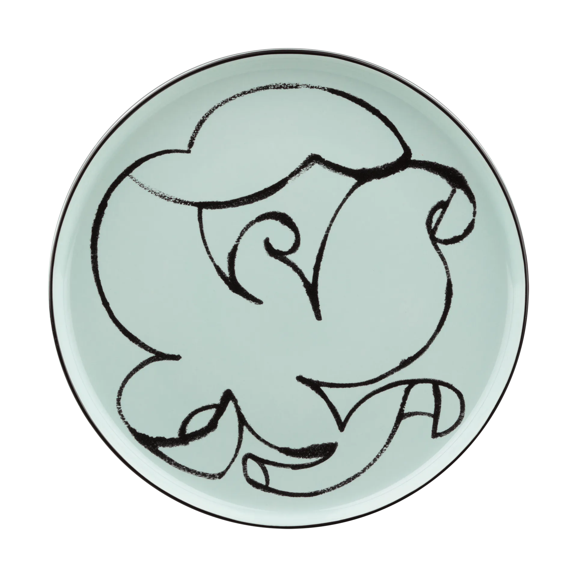 Πιάτο Pistilla Ø20 εκ., Mint-black Marimekko