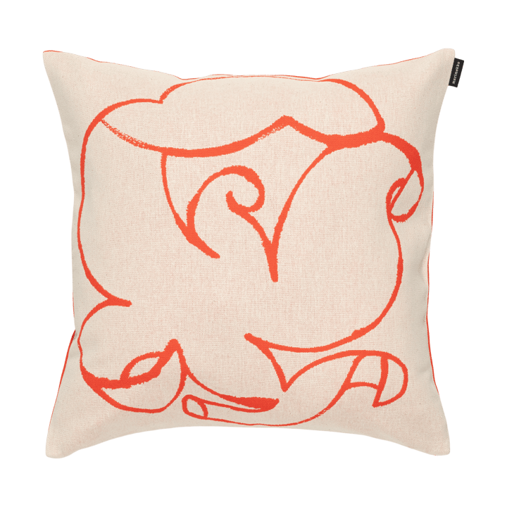 Μαξιλαροθήκη Pistilla 46x46 εκ. - Offwhite- tomato red - Marimekko