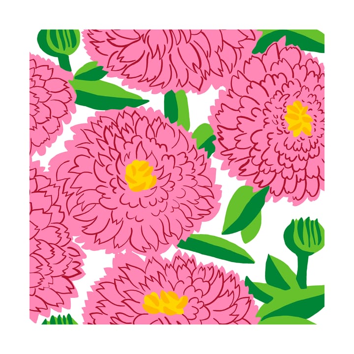 Primavera χαρτοπετσέτες 33x33 cm Συσκευασία 20 τεμαχίων - Pink - Marimekko