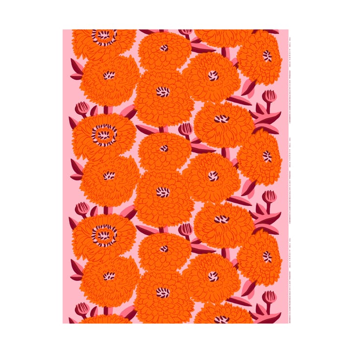 Primavera ύφασμα - Light pink-orange-winered - Marimekko