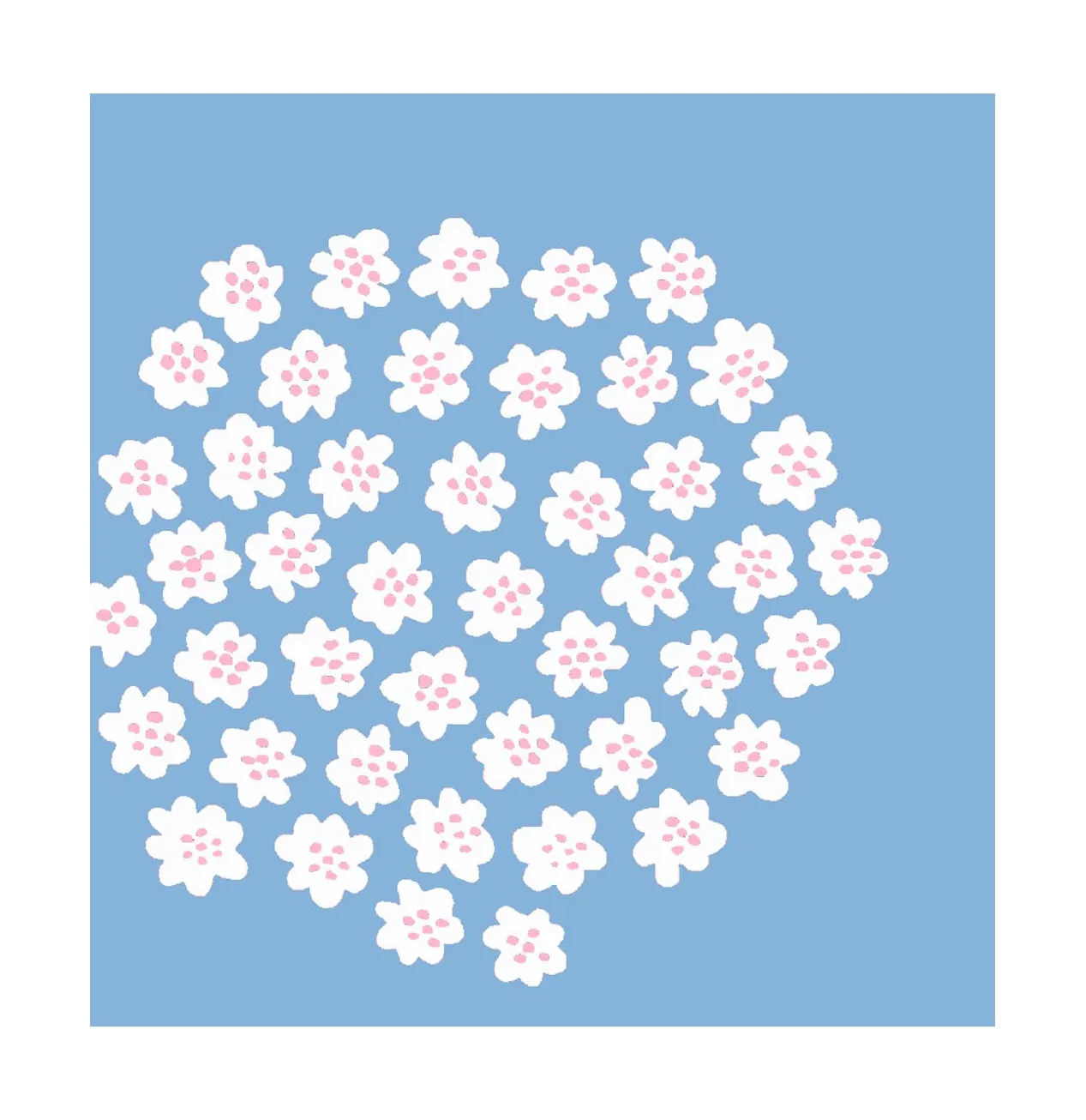 Puketti πετσέτα 33x33 cm συσκευασία 20 τεμαχίων, Light Blue Marimekko