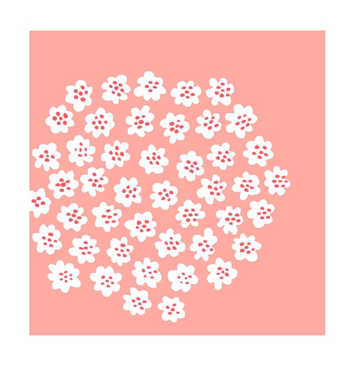 Puketti πετσέτα 33x33 cm συσκευασία 20 τεμαχίων - Rose - Marimekko