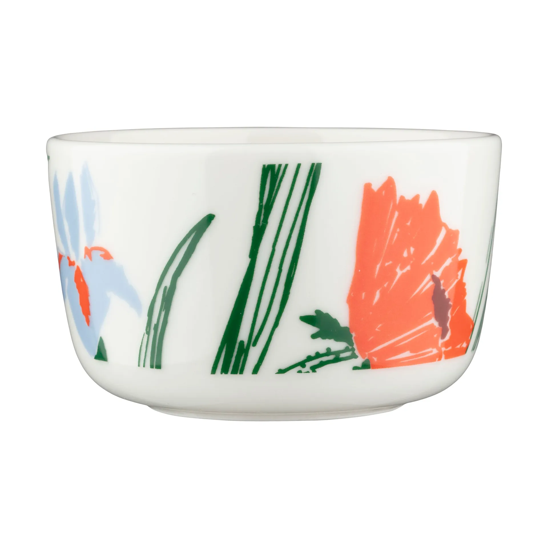 Puutarhakutsut schaal 2,5 dl, White-green-orange Marimekko
