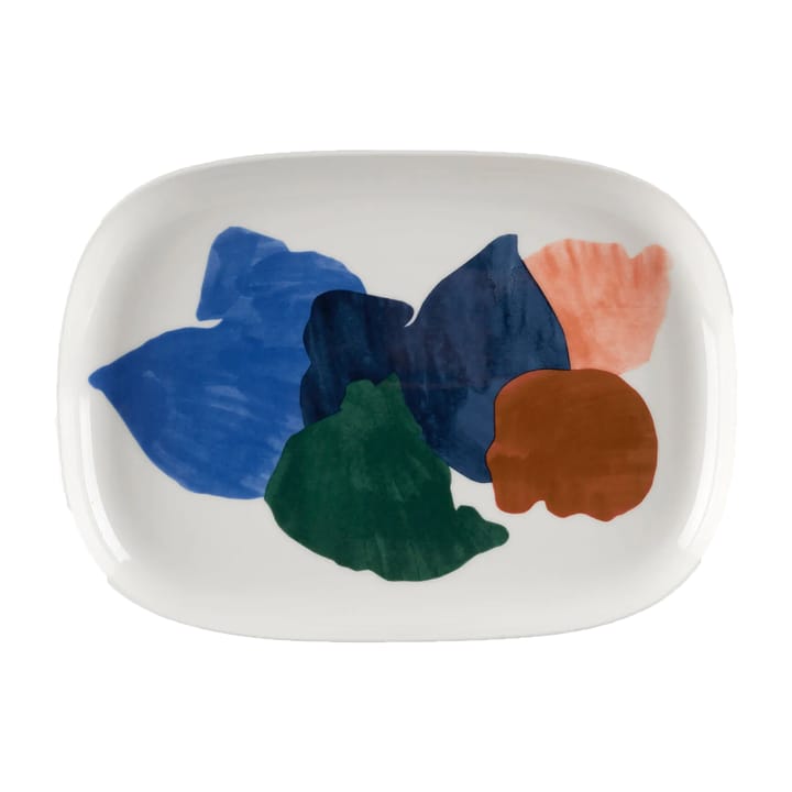 Πιάτο σερβιρίσματος Pyykkipäivä 23x32 cm, Λευκό-μπλε-πράσινο Marimekko