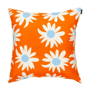 Rakastaa ei rakasta μαξιλαροθήκη 50x50 εκ - Orange-Off-white-light blue - Marimekko