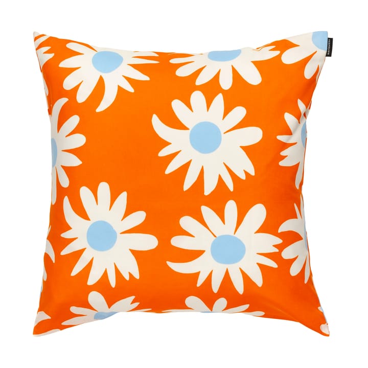 Rakastaa ei rakasta μαξιλαροθήκη 50x50 εκ - Orange-Off-white-light blue - Marimekko