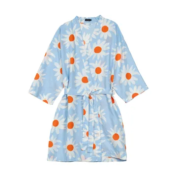 Rakastaa ei rakasta μπουρνούζι - Orange-Off-white-light blue - Marimekko