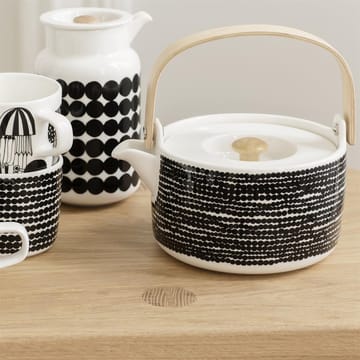 Räsymatto τσαγιέρα - μαύρο-λευκό - Marimekko