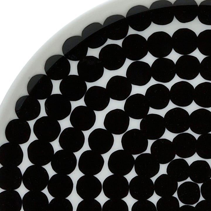 Räsymatto πιάτο Ø 20 cm - μαύρο-λευκό - Marimekko