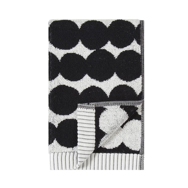 Räsymatto πετσέτα μαύρη - πετσέτα επισκέπτη 30x50 cm - Marimekko