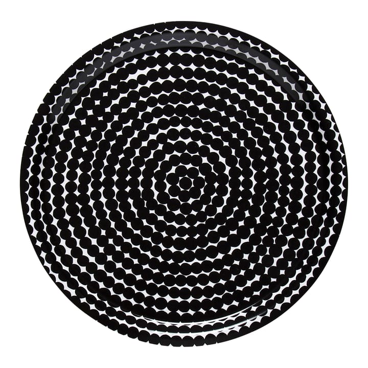 Räsymatto δίσκος Ø31 cm - Μαύρο-λευκό - Marimekko