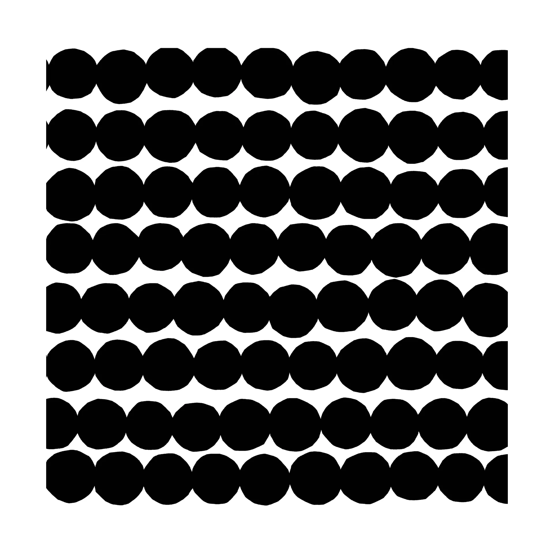 Räsymatto πετσέτα 33x33 cm συσκευασία 20 τεμαχίων, Black-White Marimekko