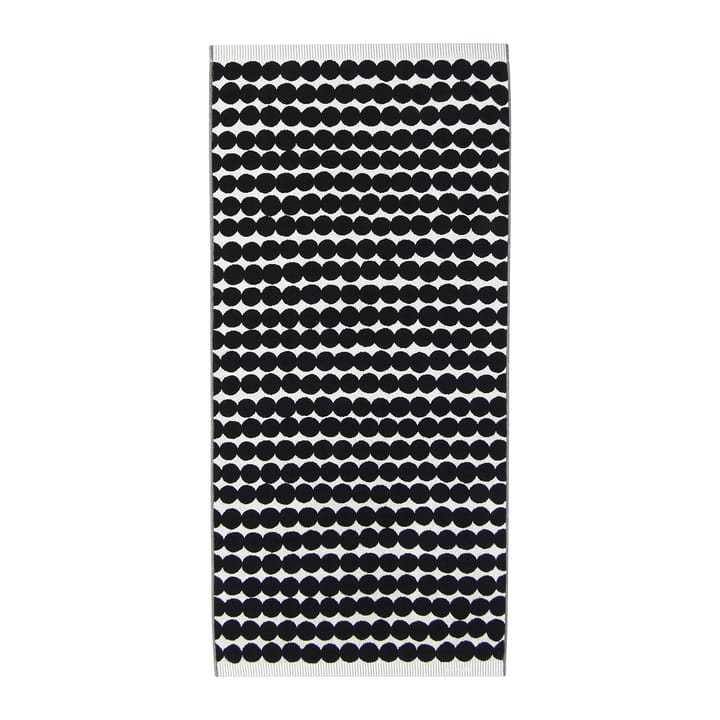 Räsymatto πετσέτα μαύρη - πετσέτα μπάνιου 70x150 cm - Marimekko