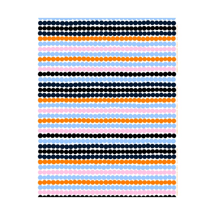 Räsymatto ύφασμα - White-light blue-orange-pink - Marimekko