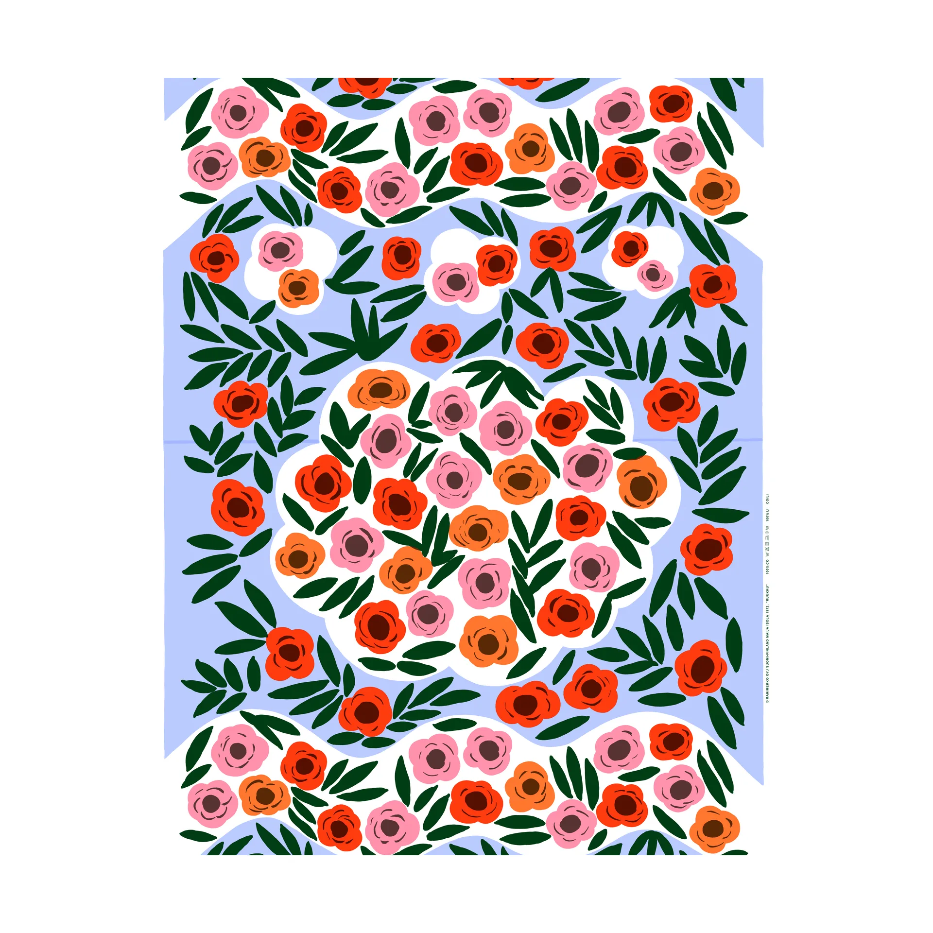 Ruukku ύφασμα, Μπλε, multi Marimekko