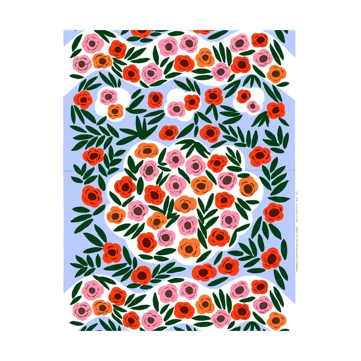 Ruukku ύφασμα - Μπλε, multi - Marimekko