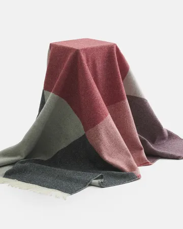 Sambara κουβέρτα 140x180 cm - Off white-red-brown - Marimekko