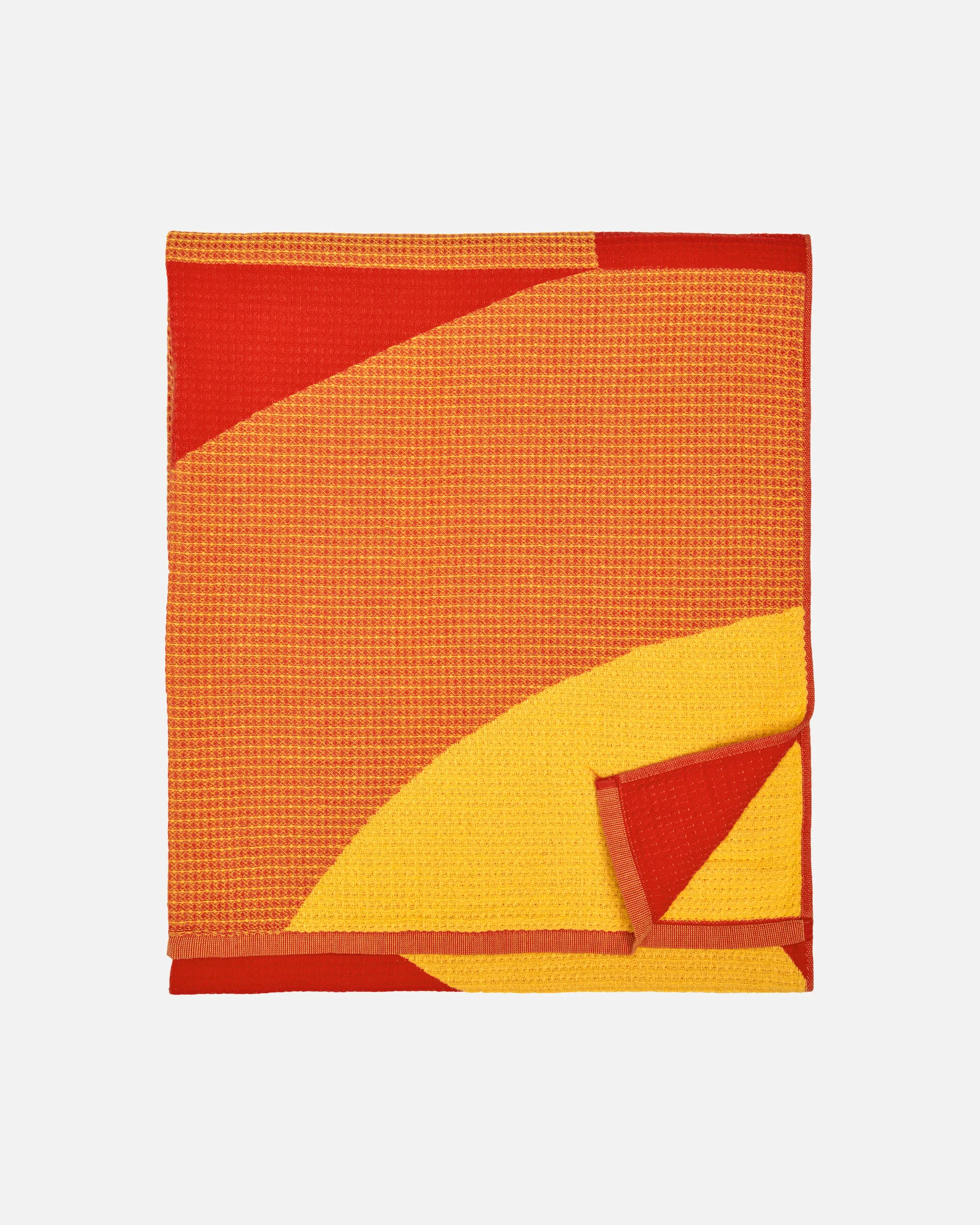 Πετσέτα παραλίας Savanni 100x180 cm, Κόκκινο-κίτρινο Marimekko