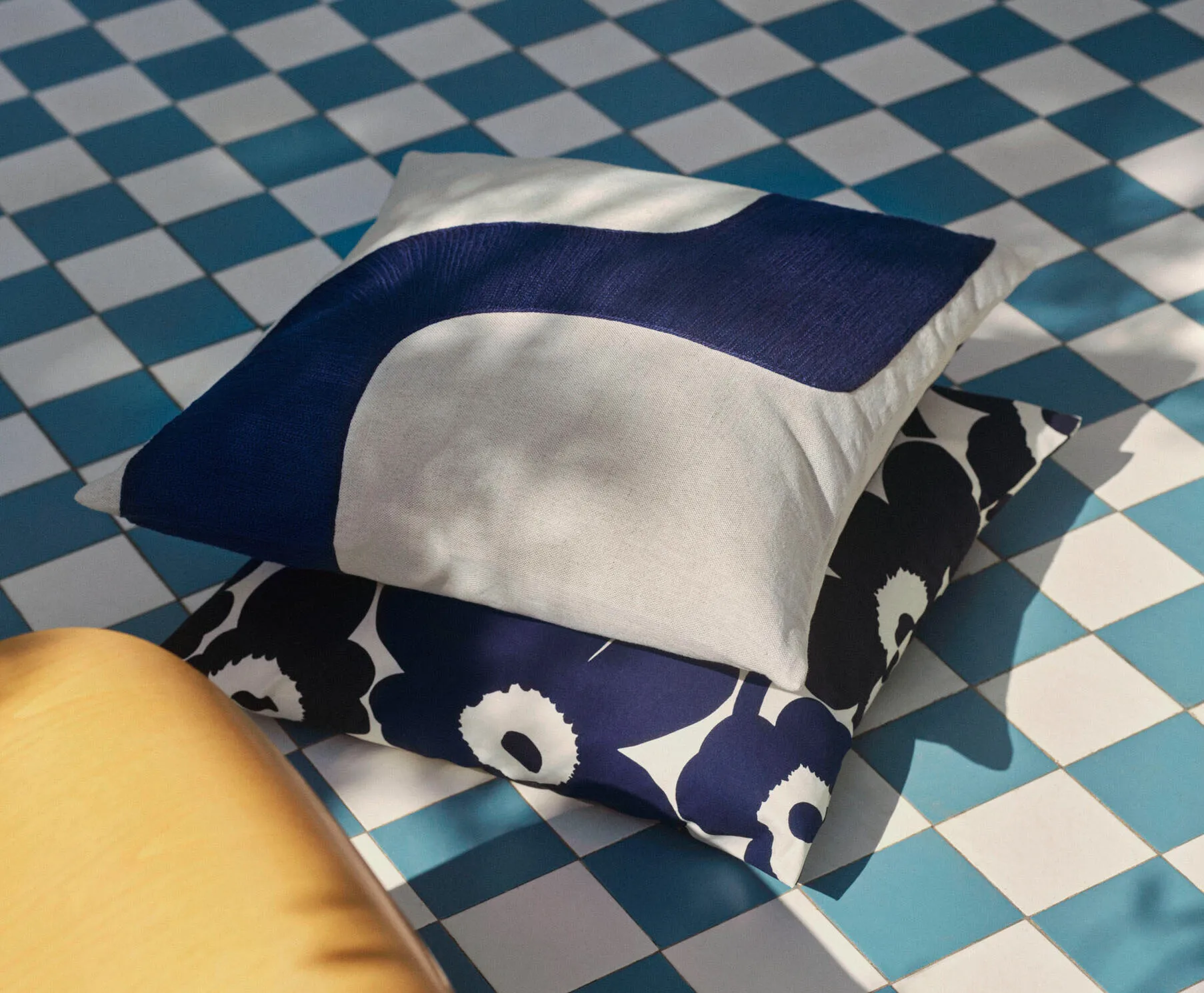 Seireeni κάλυμμα μαξιλαριού 50x50 cm, Linen-dark blue Marimekko