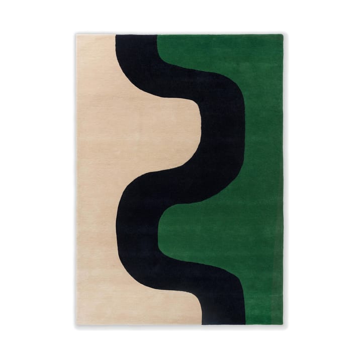 Μάλλινο χαλί Seireeni - Green, 200x280 cm - Marimekko