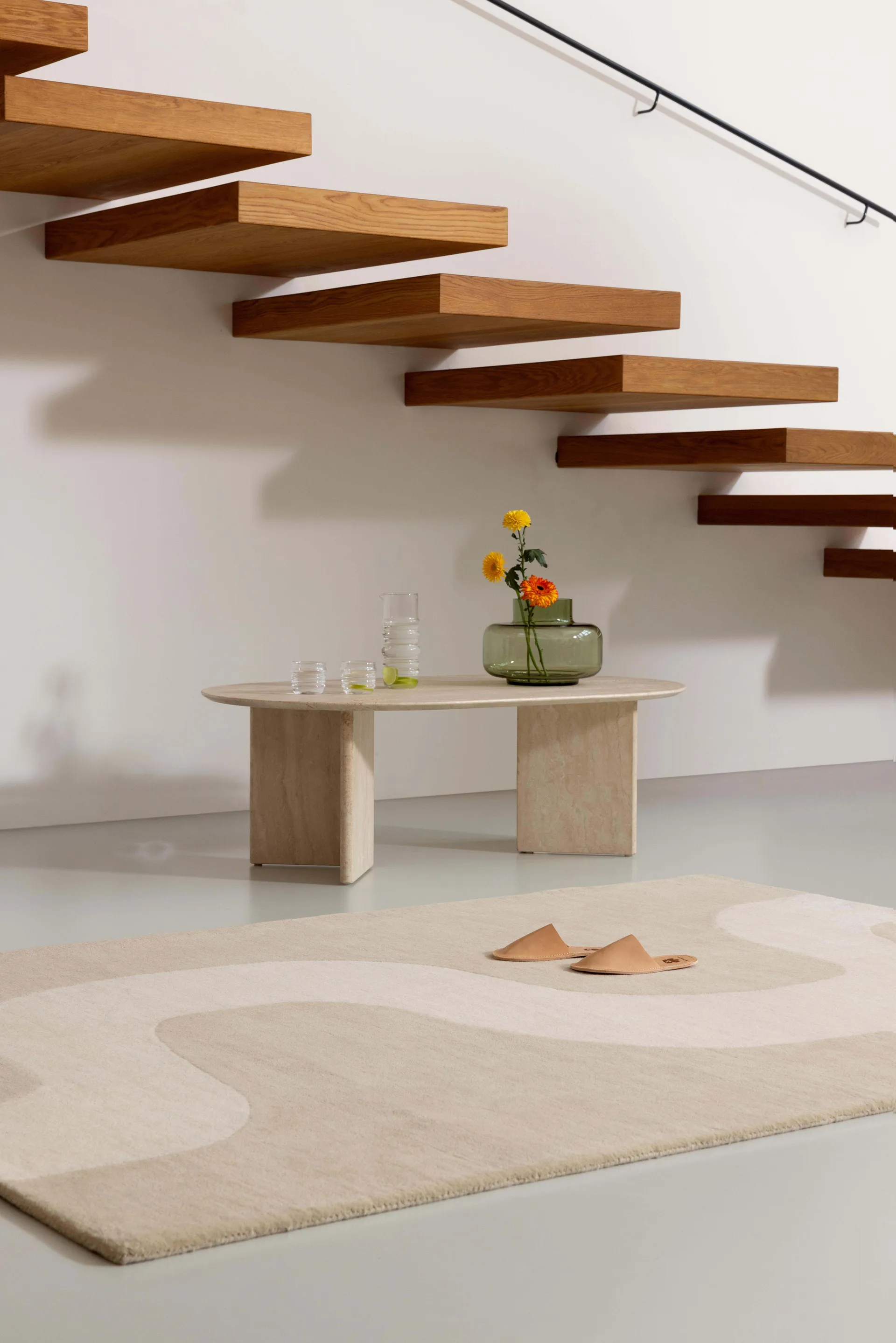 Μάλλινο χαλί Seireeni, Warm Beige, 170x240 cm Marimekko