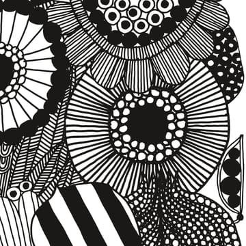 Siirtolapuutarha ύφασμα - λευκό-μαύρο - Marimekko