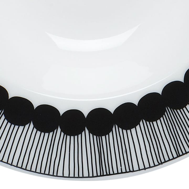Siirtolapuutarha βαθύ πιάτο Ø 20 cm - μαύρο-λευκό - Marimekko