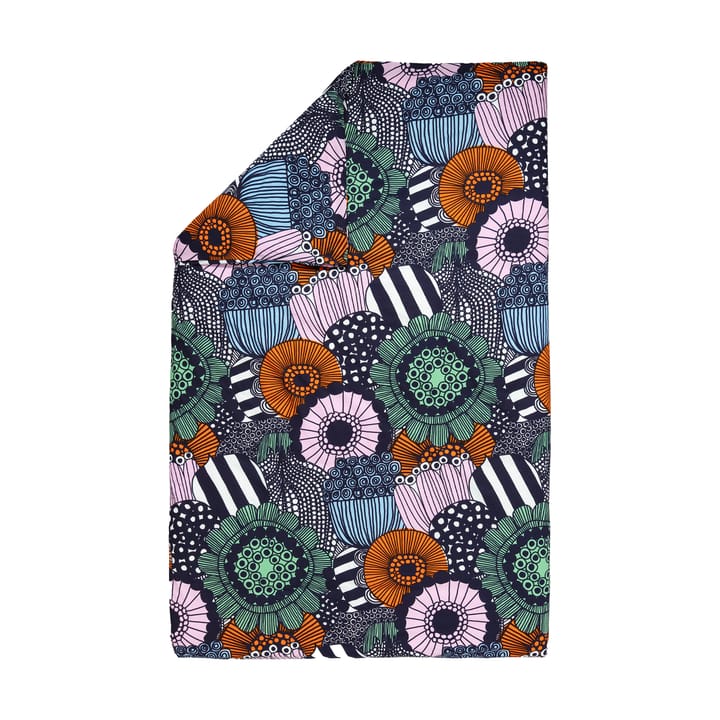 Σεντόνι Siirtolapuutarha 240x220 cm - White-dark blue-orange - Marimekko