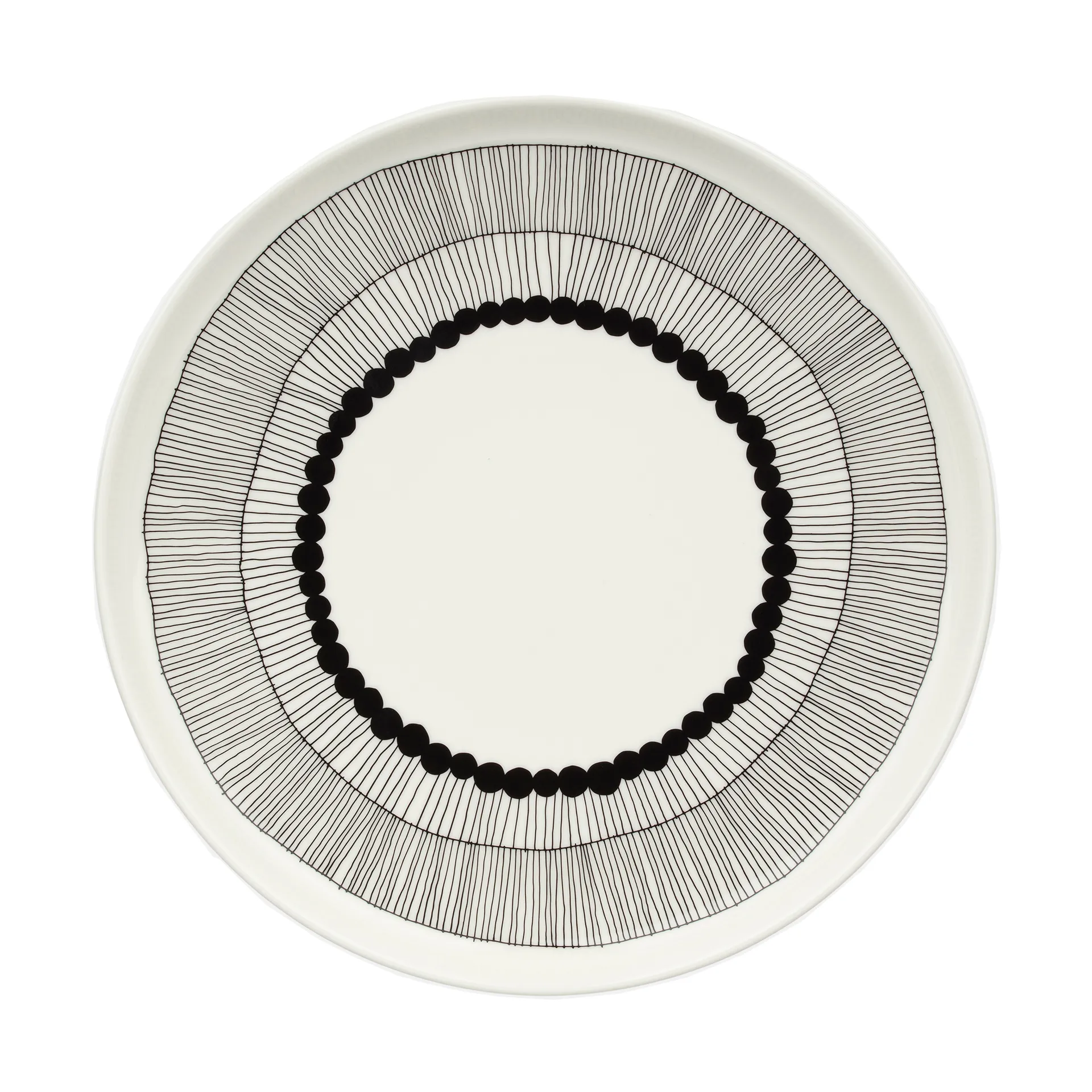 Siirtolapuutarha πιάτο Ø 25 cm, White-black Marimekko