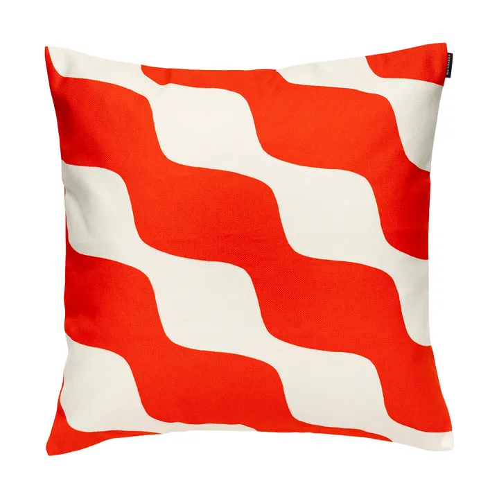 Taifuuni κάλυμμα μαξιλαριού - Natural white, orange red, 50x50 εκ. - Marimekko