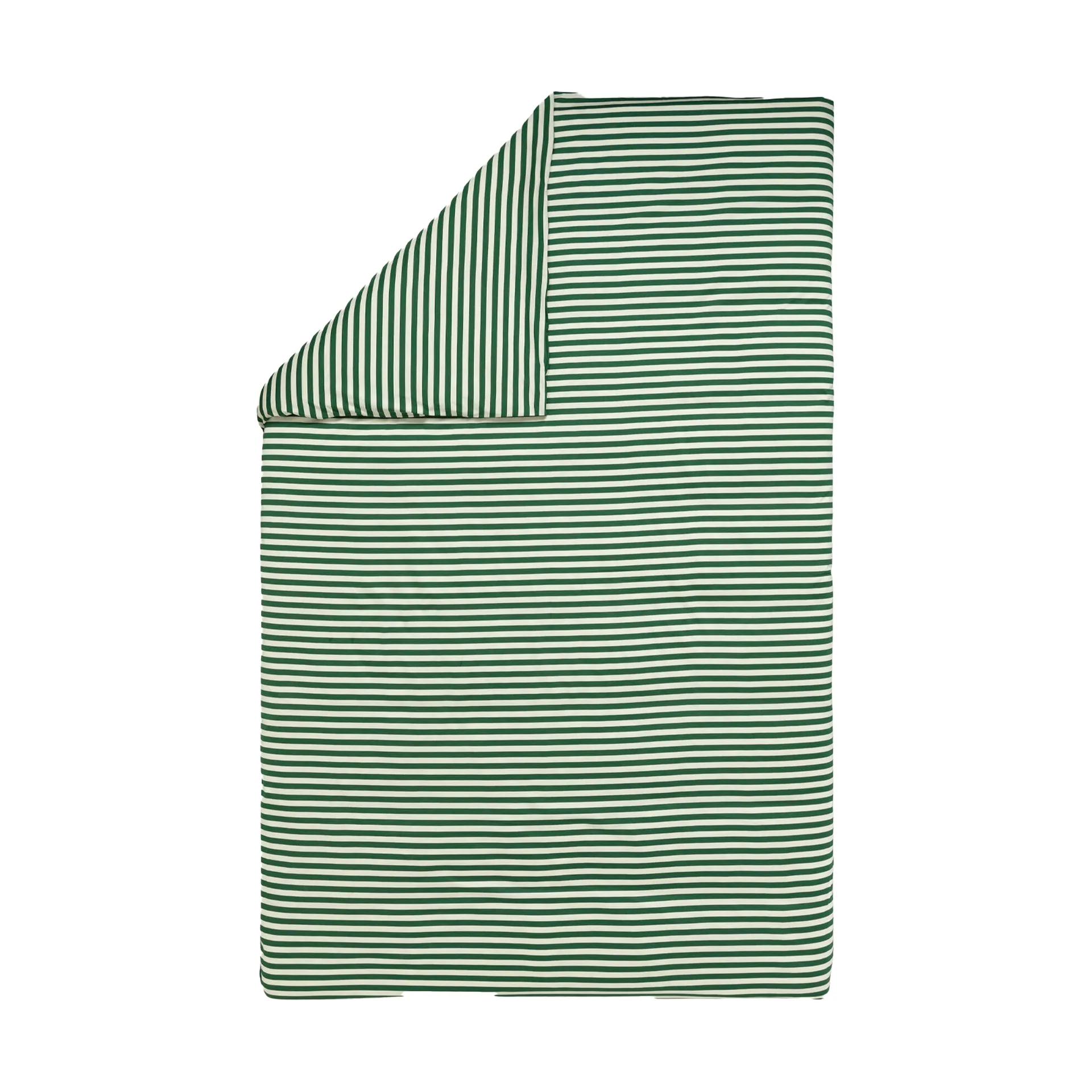Tasaraita παπλωματοθήκη 150x210 cm, Off white-dark green Marimekko