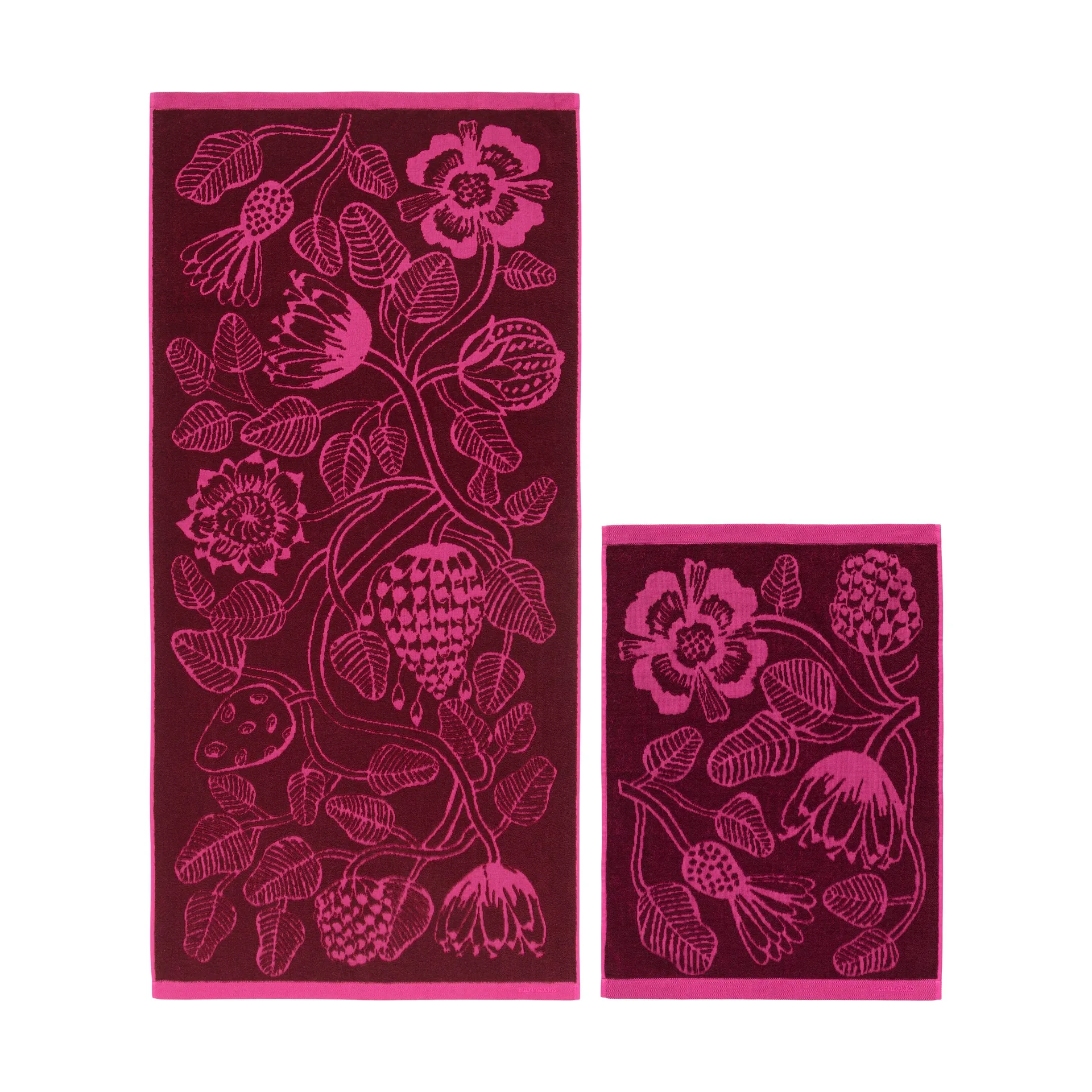 Tiara χριστουγεννιάτικες μπάλες 2025 6x9 εκ., Burgundy-pink Marimekko