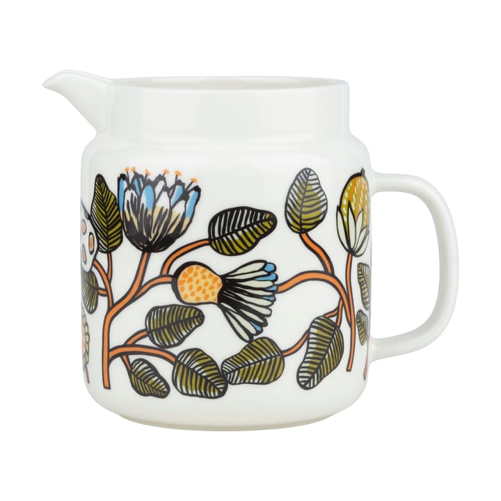 Tiara κανάτα - White-warm orange-green - Marimekko