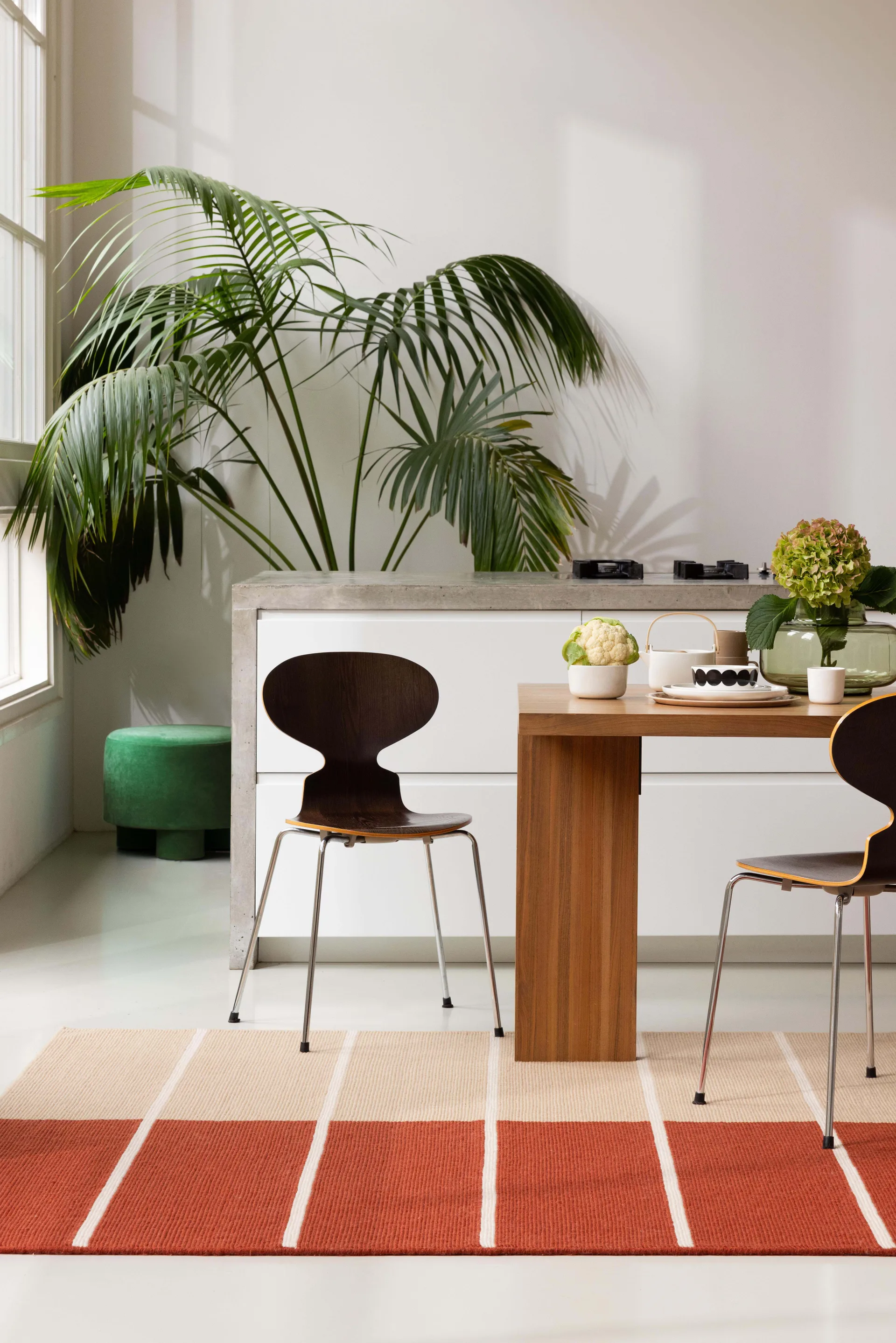 Μάλλινο χαλί Tiibet, Burnt Orange, 140x200 cm Marimekko