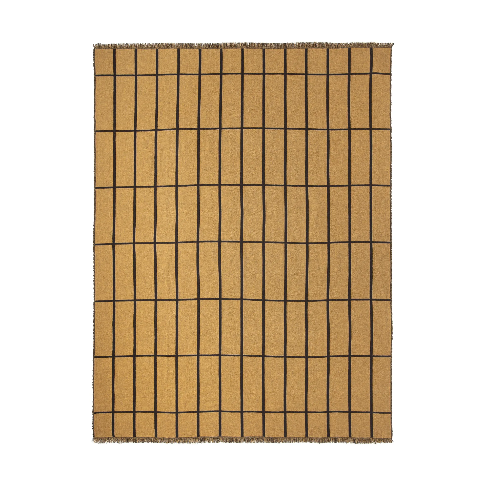Πλεκτή κουβέρτα Tiiliskivi 140x180 εκατοστά, Caviar-gold Marimekko