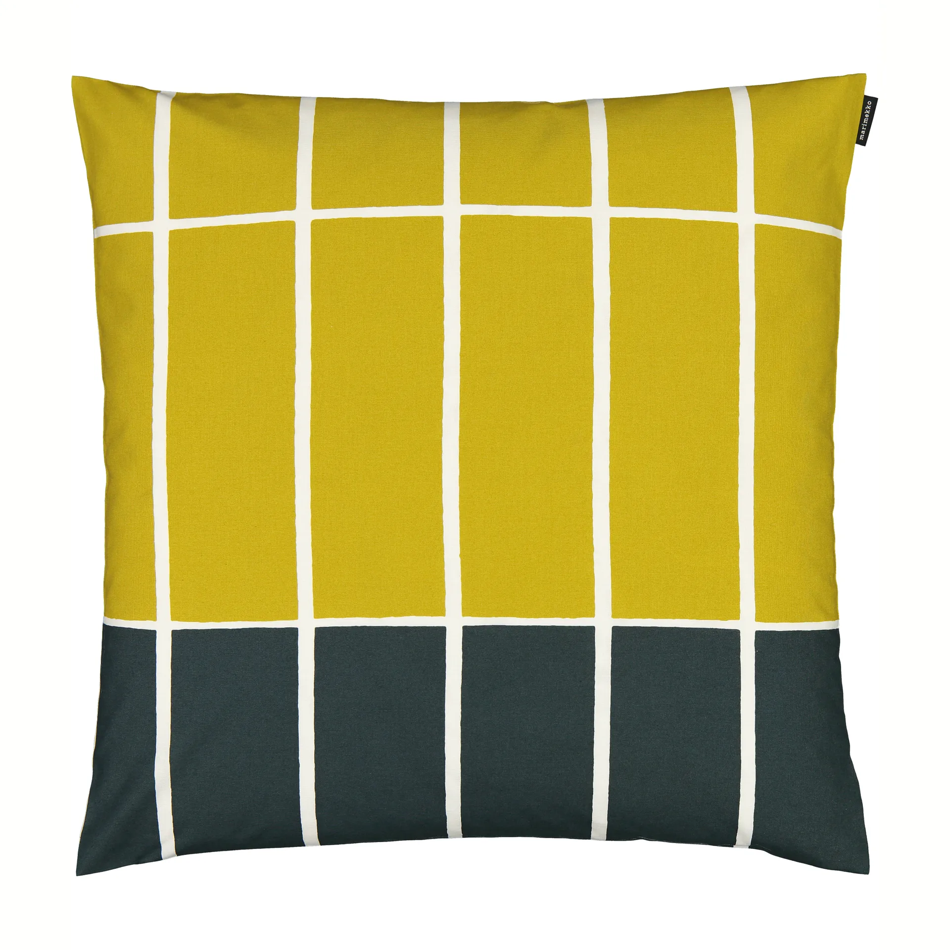 Tiiliskivi κάλυμμα μαξιλαριού 50x50 cm, κίτρινο-σκούρο πράσινο Marimekko