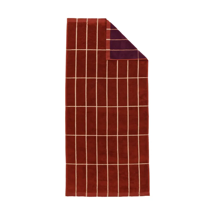 Tiiliskivi πετσέτα 70x150 cm - Brick-plum-hay - Marimekko