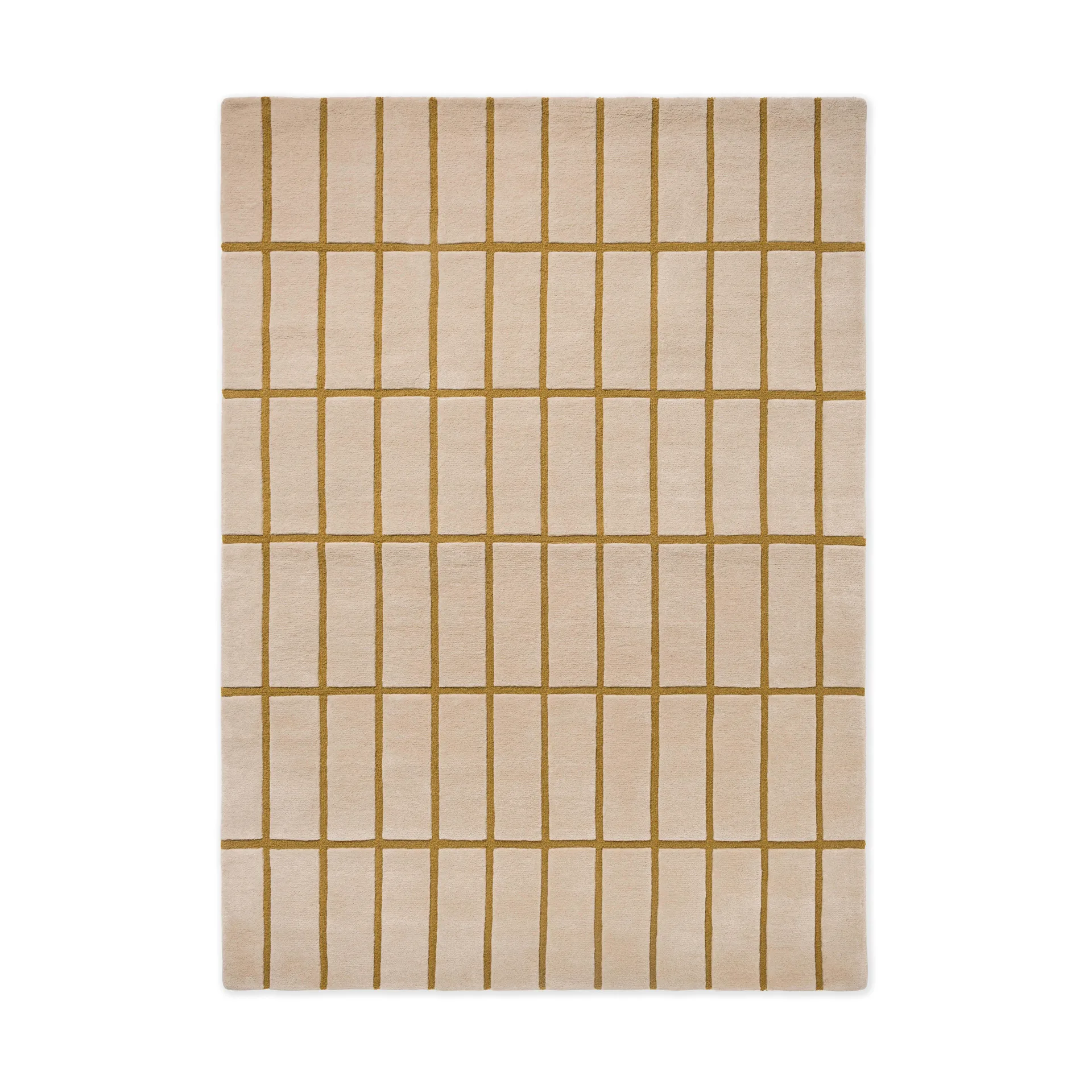 Μάλλινο χαλί Tiiliskivi, Bronze Yellow, 140x200 cm Marimekko