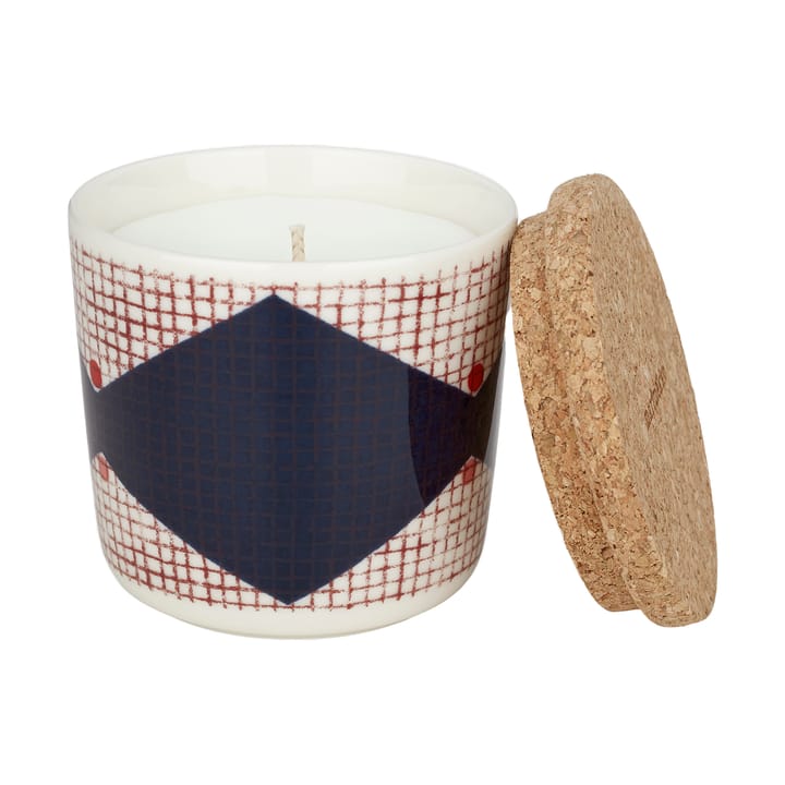 Tomina αρωματικό κερί Ø7,5 cm - White-dark blue-red-dark red - Marimekko