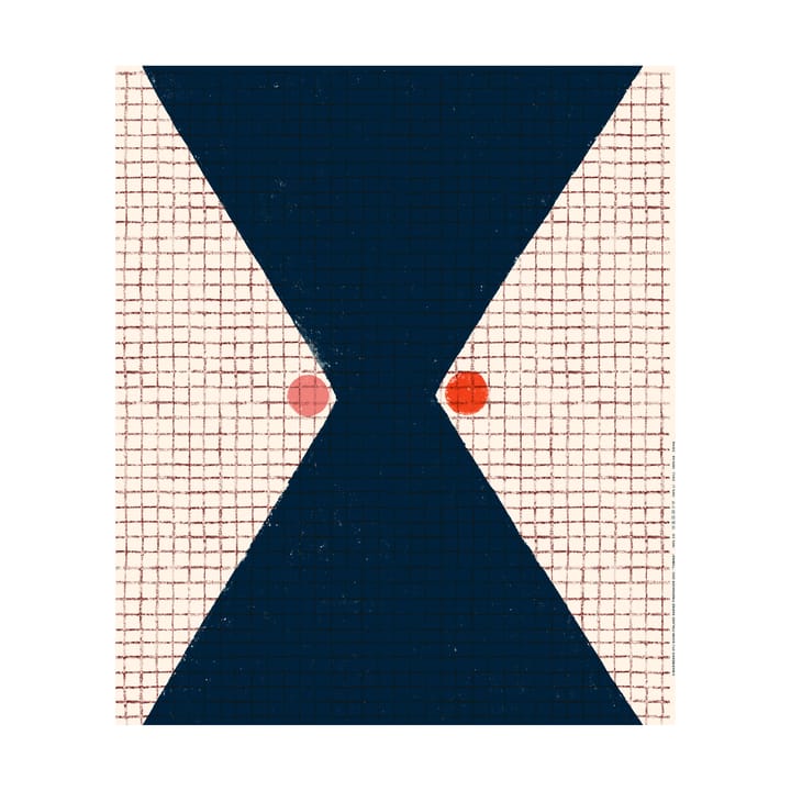 Tomina βαμβακερό ύφασμα, Cotton-blue-red Marimekko