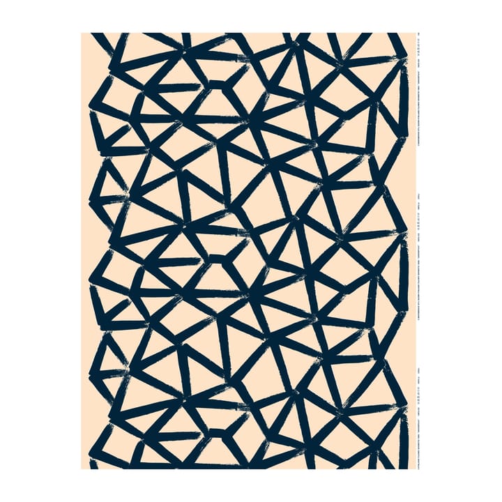 Ύφασμα βαμβακερό Ukkospilvi - Peach-dark blue - Marimekko