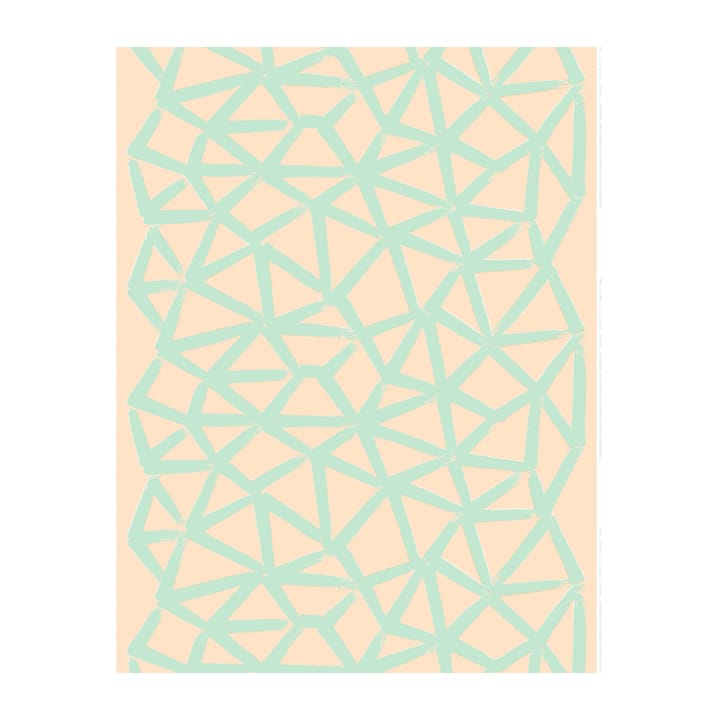 Λινό ύφασμα Ukkospilvi, Peach-mint Marimekko