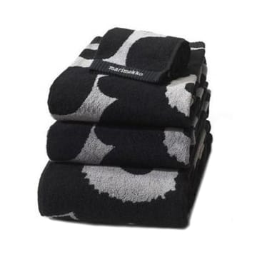 Unikko πετσέτα μαύρο-άμμος - πετσέτα επισκέπτη - Marimekko