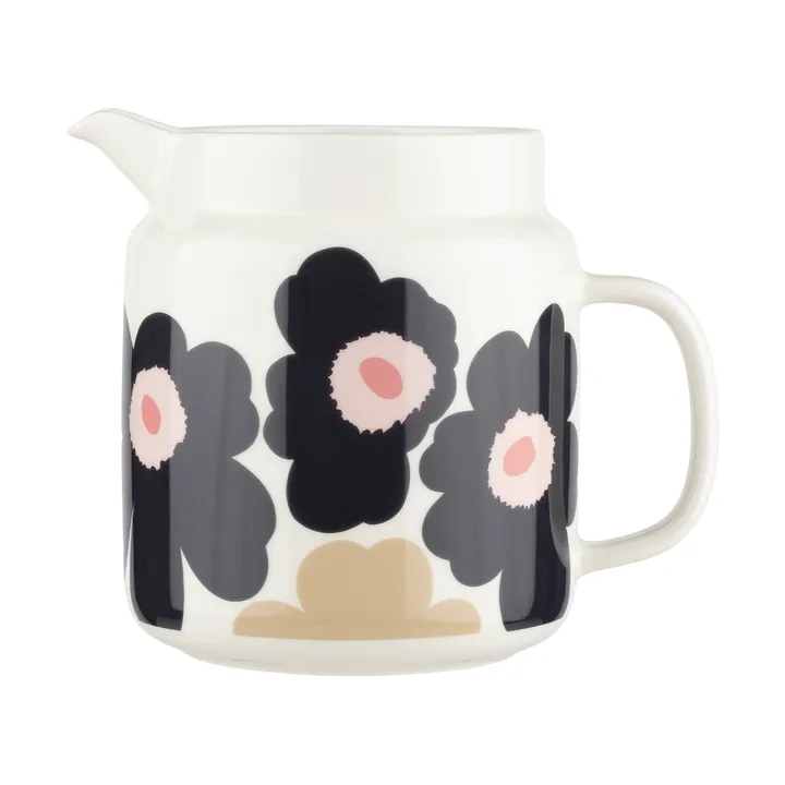 Κανάτα Unikko 1,25 L - Off white-charcoal-sand-pink - Marimekko