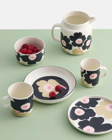 Κανάτα Unikko 1,25 L - Off white-charcoal-sand-pink - Marimekko