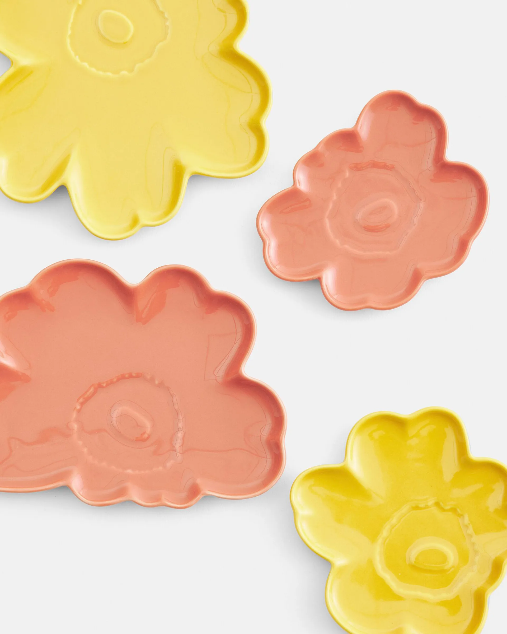 Πιατάκι Unikko 13 cm 2 τεμάχια, L. terra-spring yellow Marimekko